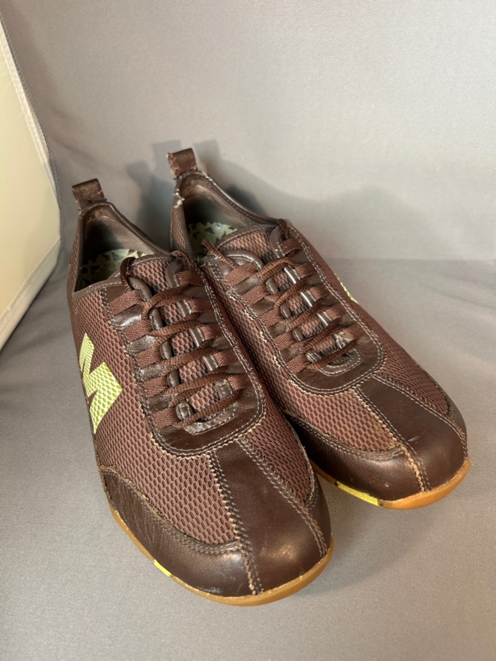 Merrell Samba Dark Brown Sneakers Womens 10 Minimalist Barefoot Mesh Leather